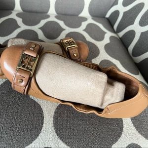 Tory Burch Ambrose Leather buckle flat